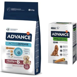 Advance Dog M/L  Advance Dental Snack gratis Maxi Senior 12kg