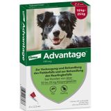 Advantage® 250 4 Pipetten voor honden van 10kg tot minder dan 25kg - NL