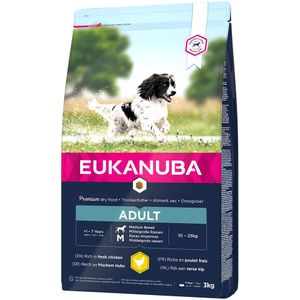 Eukanuba Adult Medium Breed Kip Hondenvoer - 3 kg