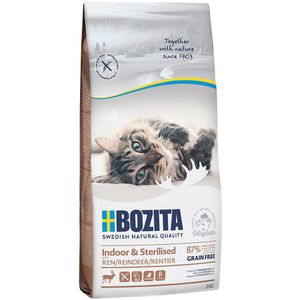 2kg Grainfree Indoor & Sterilised Rendier Bozita Kattenvoer