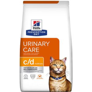 8kg C/D Urinary Multicare met Kip Hill's Prescription Diet Kattenvoer