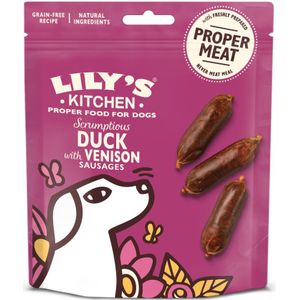 70g Lily's Kitchen Dog Worst eend &amp; hert hondensnacks