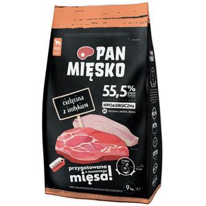 9kg Pan Mięsko Medium Kalf met kalkoen droogvoer voor honden