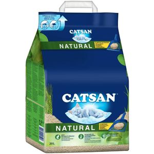 20L Natural Catsan Kattenbakvulling Biologisch Afbreekbaar
