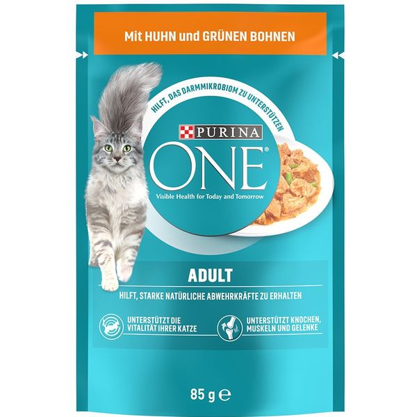 Voordeelpakket purina one kattenvoer 12 x 85 g - sensitive met kip - wortel  - Dierenbenodigdheden online | Lage prijs | beslist.nl