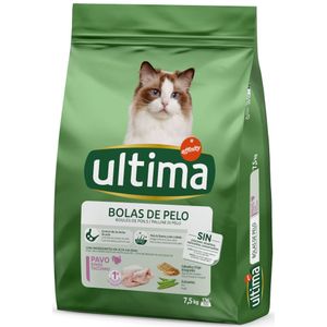 7,5kg Cat Hairball - Kalkoen & Rijst Ultima Kattenvoer
