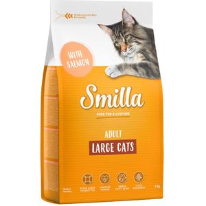 1 kg Smilla droogvoer voor een probeerprijs! - Adult XXL-brokken met Zalm Kattenvoer