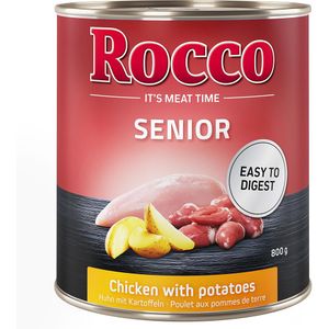 Rocco Senior 6 x 800 g Hondenvoer - Rocco Senior Kip met Aardappelen