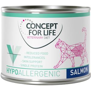6x185 g Hypoallergenic Zalm Concept for Life Veterinary Diet Natte Kattenvoer