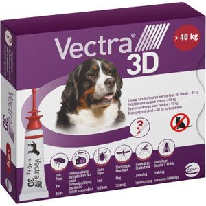 3x8ml Vectra 3D voor Honden >40 kg