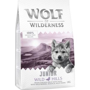 1kg Junior Wild Hills Eend Wolf of Wilderness Hondenvoer