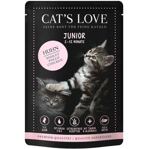 12x85g Cat's Love Junior Kippenvoer Nat