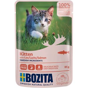Bozita Hapjes in Saus Kitten 12 x 85 g Kattenvoer - Zalm