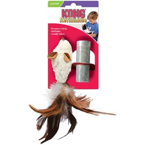 KONG Feather Mouse met Catnip 1 stuk