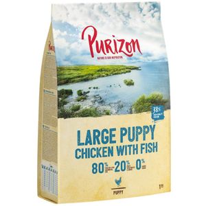 1kg Large Puppy Kip & Vis Purizon Hondenvoer