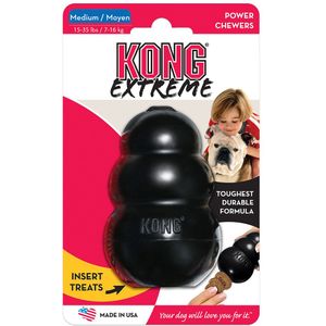 KONG Extreme Zwart M 8,5cm Hondenspeelgoed Kauwspeeltje
