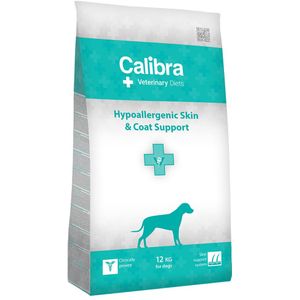 12kg Calibra Veterinary Diet Dog Hypoallergenic Skin & Coat Zalm hondenvoer droog