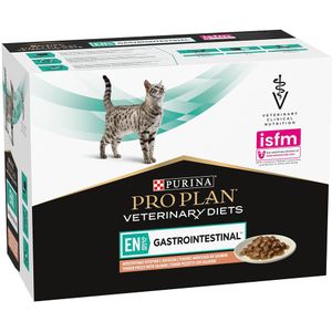 10x85g EN ST/OX Gastrointestinal Zalm Purina Veterinary Diets Kattenvoer