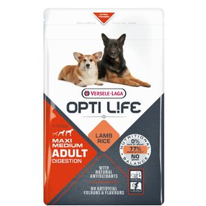 12,5kg Digestion Adult Medium & Maxi Opti Life Hondenvoer
