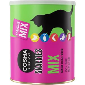 150g Snackies Maxi Tube Gevriesdroogde Mix met 5 soorten Cosma Kattensnacks