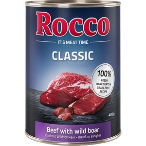 Rocco Classic 6 x 400 g voor een probeer prijs! - Rund met Wild Zwijn
