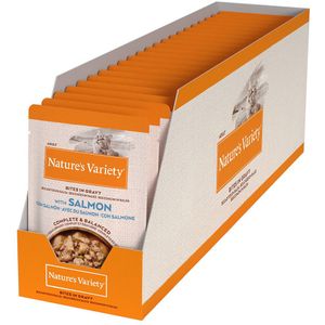 Nature's Variety Bites in Saus 22 x 85 g Kattenvoer - met Zalm