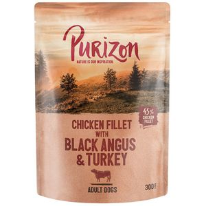 Purizon Adult 6 x 300 g Hondenvoer - Black Angus & kalkoen