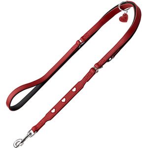 HUNTER Verstelbare riem Love, rood 200cmx18mm breed hond