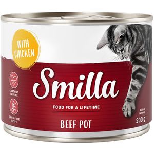 Smilla Rundvlees 6 x 200g Kattenvoer - Mixpakket