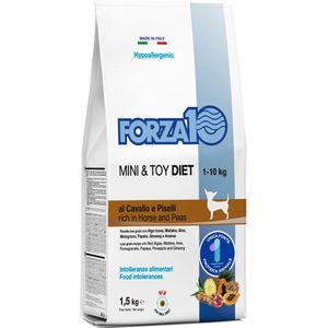 1,5kg Horse & Peas Mini & Toy Forza10 Droog hondenvoer