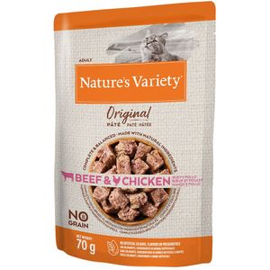 Nature's Variety Original Paté No Grain 12 x 70 g Kattenvoer - Rund en Kip 12 x 70 g