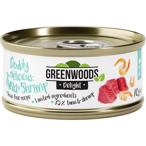 Greenwoods Delight tonijn met garnalen 6 x 70 g