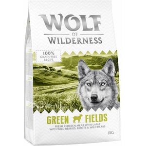 1kg ""Green Fields"" met Lam Wolf of Wilderness Hondenvoer