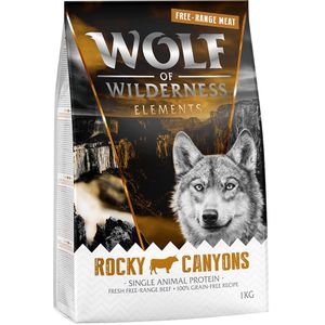 1kg Rocky Canyons Rund Wolf of Wilderness Hondenvoer droog