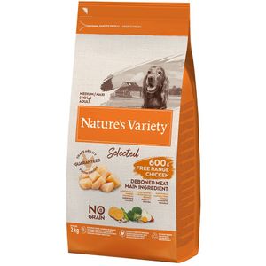 2kg Nature's Variety Selected Medium / Maxi Free-Range Chicken Hondenvoer Droog