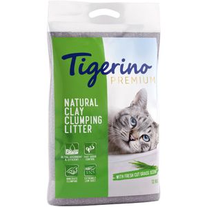 12kg Tigerino Premium Kattenbakvulling - Fresh Cut Grass