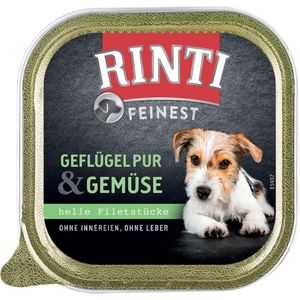 RINTI Fijnste 11 x 150 g Hondenvoer - Gevogelte & Groente