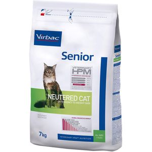 7kg Veterinary HPM Kat Senior Gecastreerd Virbac Kattenvoer