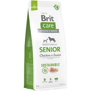 Brit Care Dog Sustainable Senior Kip & Insecten - 12 kg