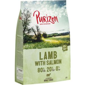 1 kg Purizon Droogvoer voor Honden - Adult Lam & Zalm - Graanvrij