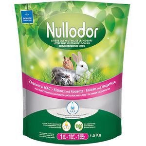 Nullodor Silicaatgrit voor Katten en Knaagdieren - 1,5 kg