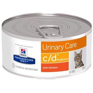 Gemengd pakket Hill's Prescription Diet Feline Kattenvoer - Feline c/d Multicare met Kip (1,5 kg) - Urinewegen
