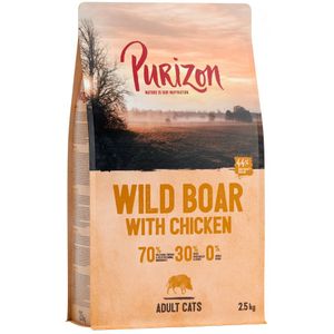2,5kg Adult Wild Zwijn & Kip Purizon Kattenvoer