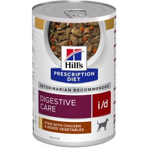 Hill's Prescription Diet dog can stews (ragouts) - i/d Digestive Care Stoofpotje met Kip voor Honden