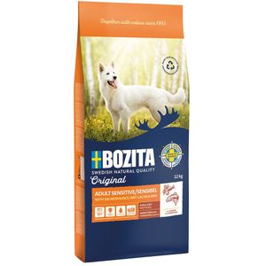 12kg Bozita Original Adult Sensitive Skin & Coat Hondenvoer Droog