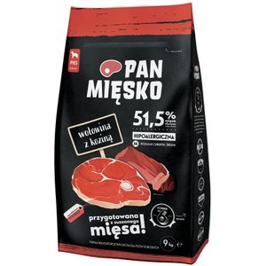 9kg Pan Mięsko Medium Rund met Geitenvlees droogvoer voor honden
