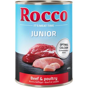 6x400g Junior Rund  Calcium Rocco Hondenvoer