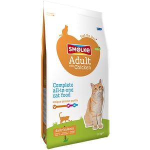 10kg Adult Kip & Rijst Smølke Daily Balance Kattenvoer