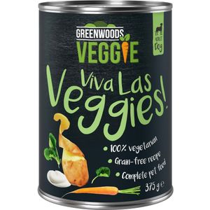 Greenwoods Veggie met Yoghurt, Aardappel, Wortel en Spinazie Hondenvoer 6 x 375 g