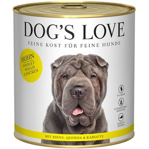 6x 800g Dog's Love Adult Kip Hondenvoer Nat